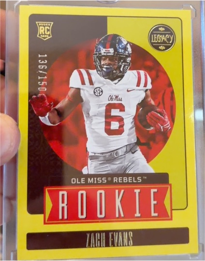 2023 Panini Legacy Football #159 Zach Evans Rookie — front