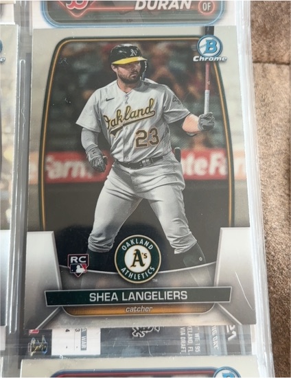 2023 Bowman Chrome #95 Shea Langeliers — front
