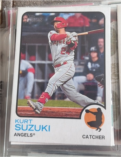 2022 Topps Heritage High Number #696 Kurt Suzuki — front