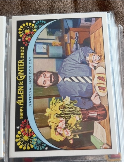 2022 Topps Allen & Ginter #IYSD-10 National Hot Dog Day — front