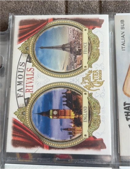 2022 Topps Allen & Ginter #FR-8 Famous Rivals England & France — front