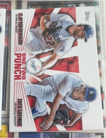 2023 Topps #12P-19 Clayton Kershaw / Zack Greinke One-Two Punch — front