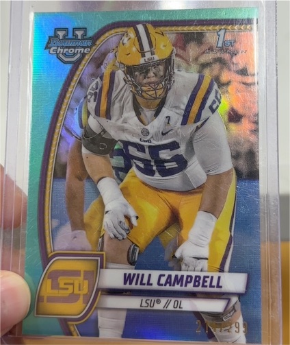 2024 Bowman University Chrome #181 Will Campbell — front
