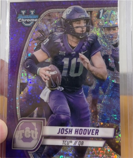 2024 Bowman University Chrome #108 Josh Hoover — front