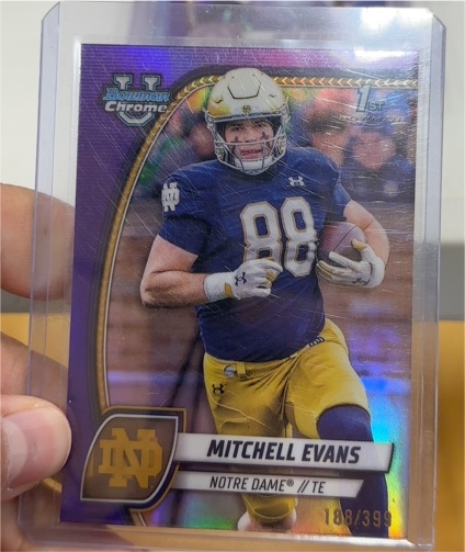 2024 Bowman Chrome University #188 Mitchell Evans — front