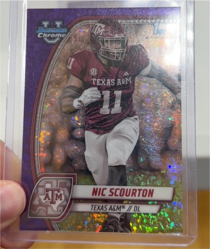 2024 Bowman Chrome University #137 Nic Scourton — front
