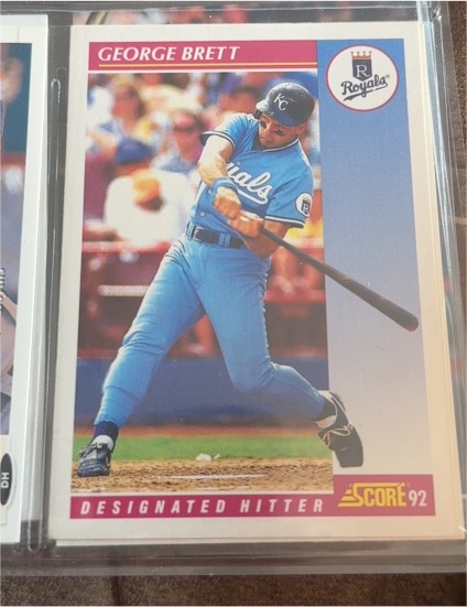 1992 Score #650 George Brett — front