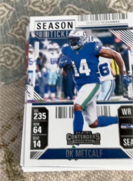 2024 Panini Contenders Season Ticket #91 DK Metcalf — front