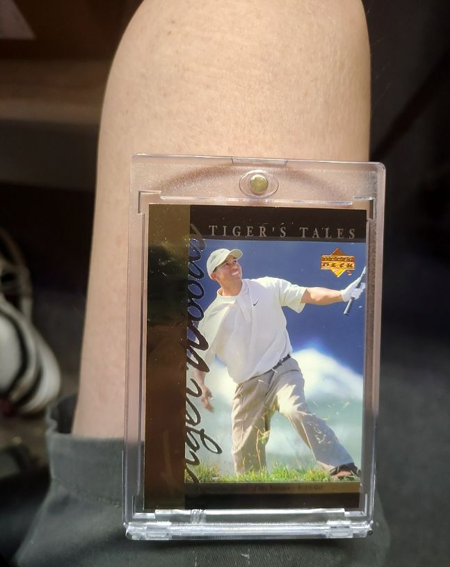 2001 Upper Deck Tiger's Tales #TT29 Tiger Woods — front