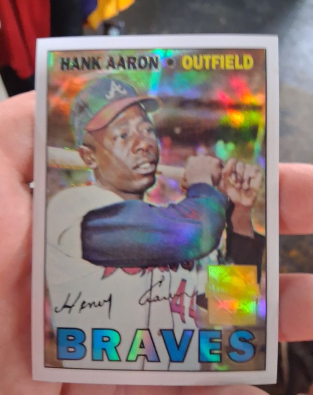 1967 Topps #250 Hank Aaron — front