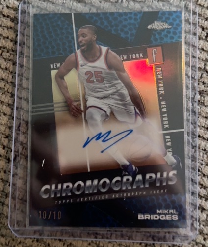 2024-25 Topps Chrome Chromographs #C-MB Mikal Bridges — front