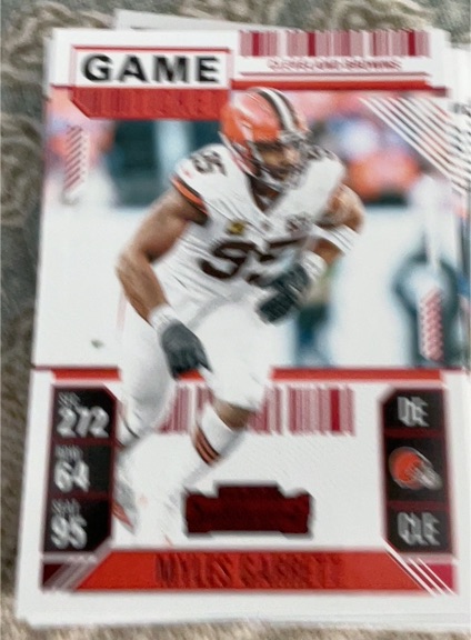 2024 Panini Contenders #24 Myles Garrett Season Ticket — front