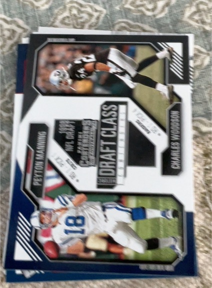 2024 Panini Contenders Historic Draft Class #17 Peyton Manning / Charles Woodson — front