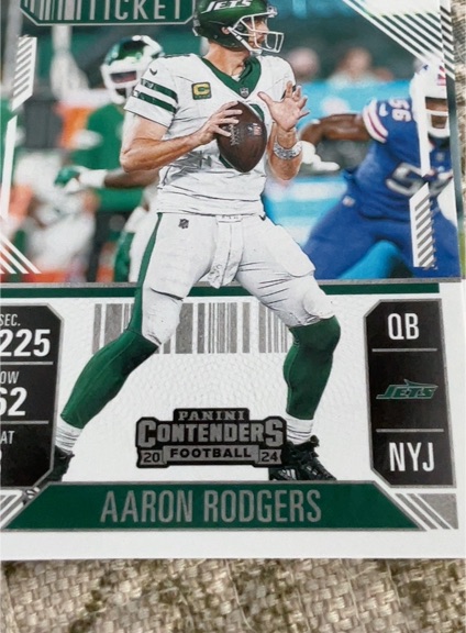2024 Panini Contenders Season Ticket #78 Aaron Rodgers — front