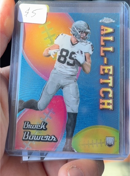 2024 Topps Chrome #CAE-BB Brock Bowers All-Etch Rookie — front