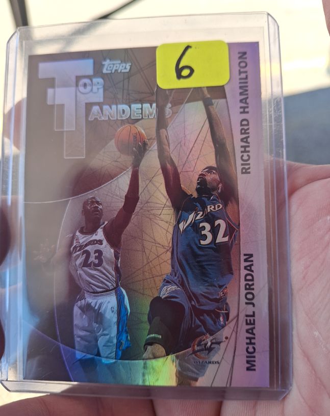 2002-03 Topps Top Tandems #TT6 Michael Jordan / Richard Hamilton — front