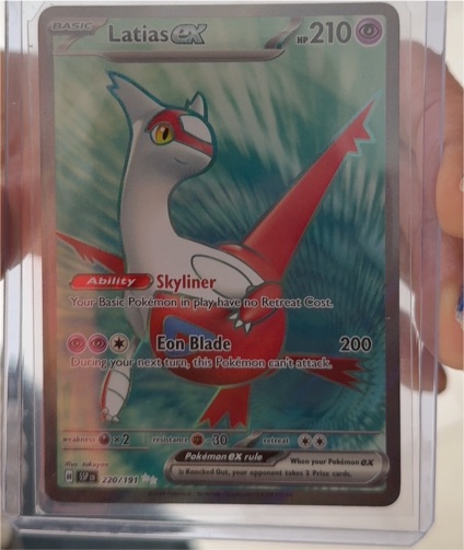 2023 Pokémon SV08: Surging Sparks #220/191 Latias ex — front