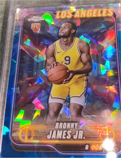 2024-25 Topps Chrome #149 Bronny James Jr. — front