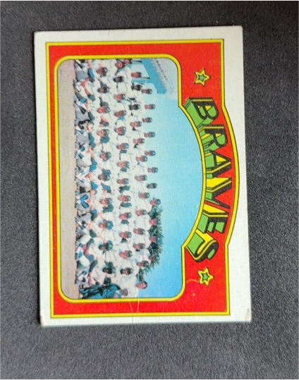 1972 Topps #21 Atlanta Braves Team Card — front