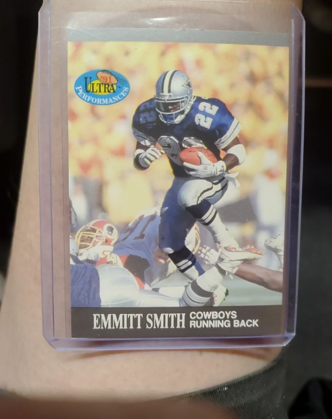 1991 Fleer Ultra Performances #1 Emmitt Smith — front