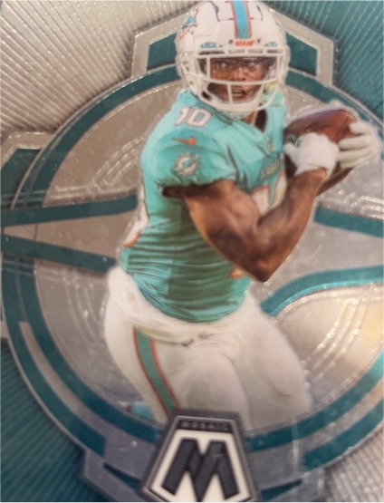 2021 Panini Select Numbers Jaylen Waddle #SN-10 Miami Dolphins — front