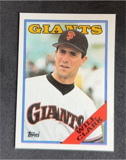 1988 Topps #350 Will Clark — front