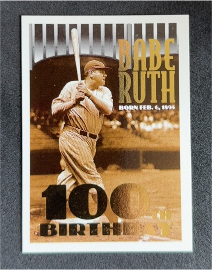 1995 Topps #3 Babe Ruth 100th Birthday — front