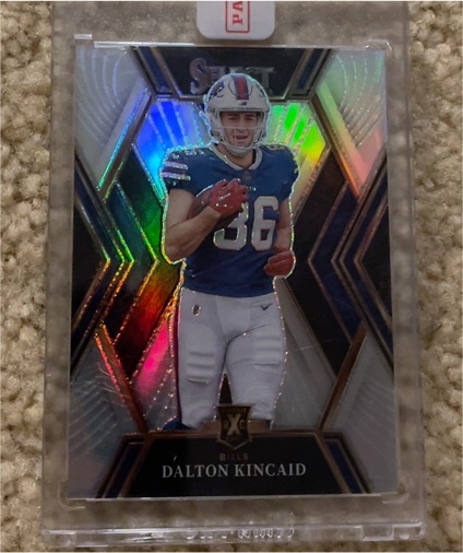 2022 Panini Select #516 Dalton Kincaid Silver Prizm Rookie — front