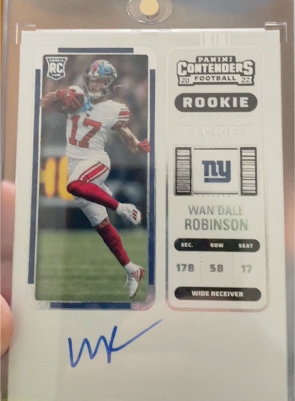 2022 Panini Contenders Football Rookie Ticket #141 Wan'Dale Robinson — front
