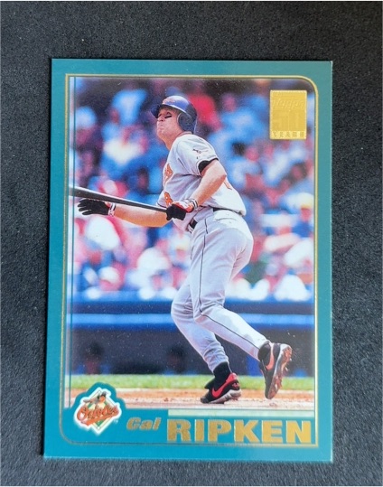 2001 Topps #1 Cal Ripken Jr. — front