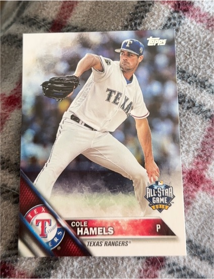 2016 Topps Update #US38 Cole Hamels — front
