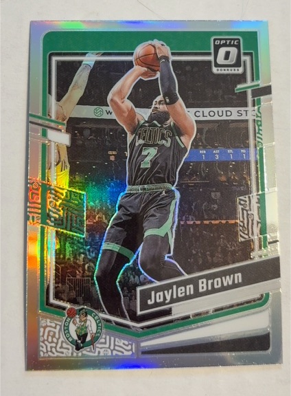 2023-24 Donruss Optic #113 Jaylen Brown — front