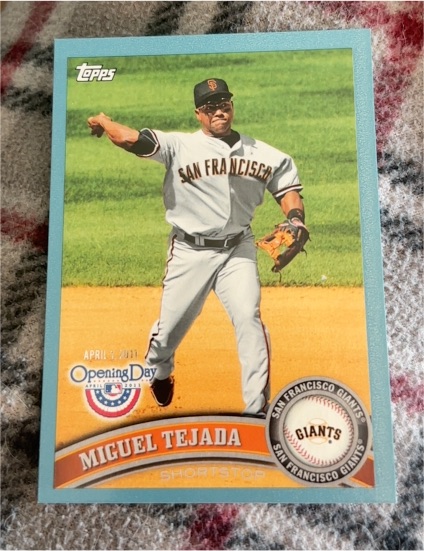 2011 Topps Opening Day Blue #64 Miguel Tejada — front