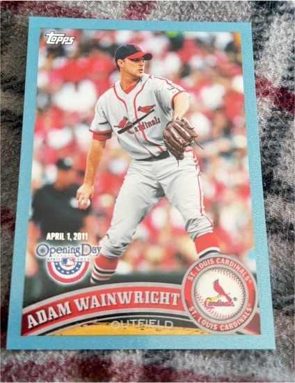 2011 Topps #645 Adam Wainwright — front