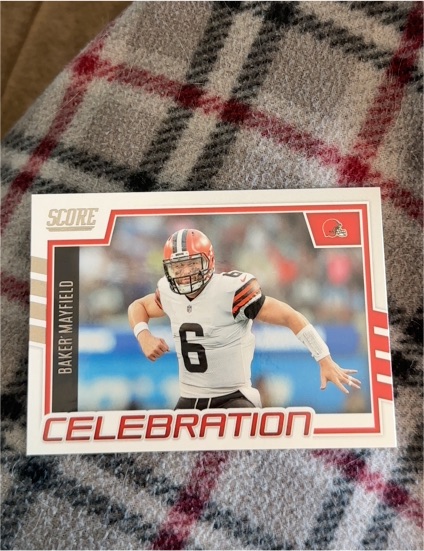2022 Panini Score Celebration #C-BM Baker Mayfield — front