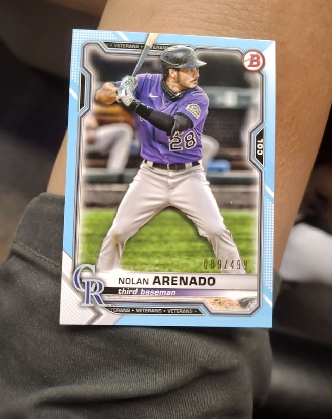2021 Bowman #91 Nolan Arenado — front