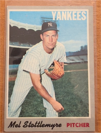 1970 Topps Baseball #100 Mel Stottlemyre — front