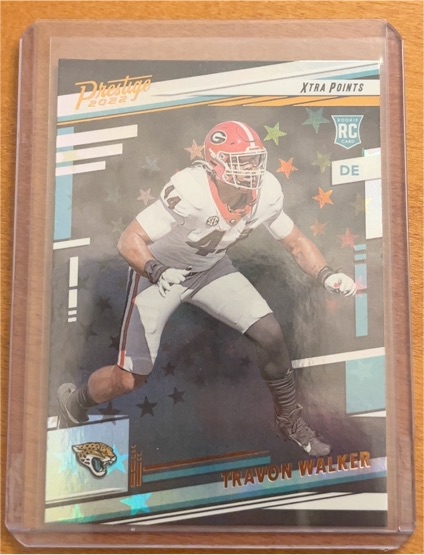 2022 Panini Prestige #337 Travon Walker Xtra Points Astral — front
