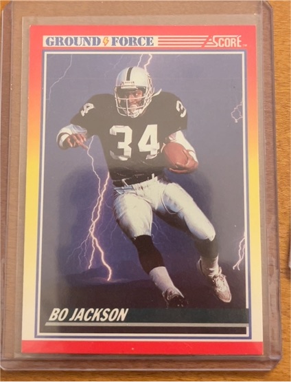 1990 Score #330 Bo Jackson Ground Force — front