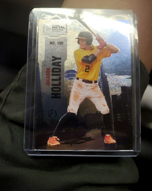 2022 Skybox Metal Universe Champions #100 Jackson Holliday — front