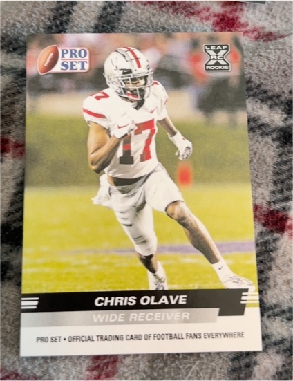 2022 Leaf Pro Set Draft #PS-06 Chris Olave — front