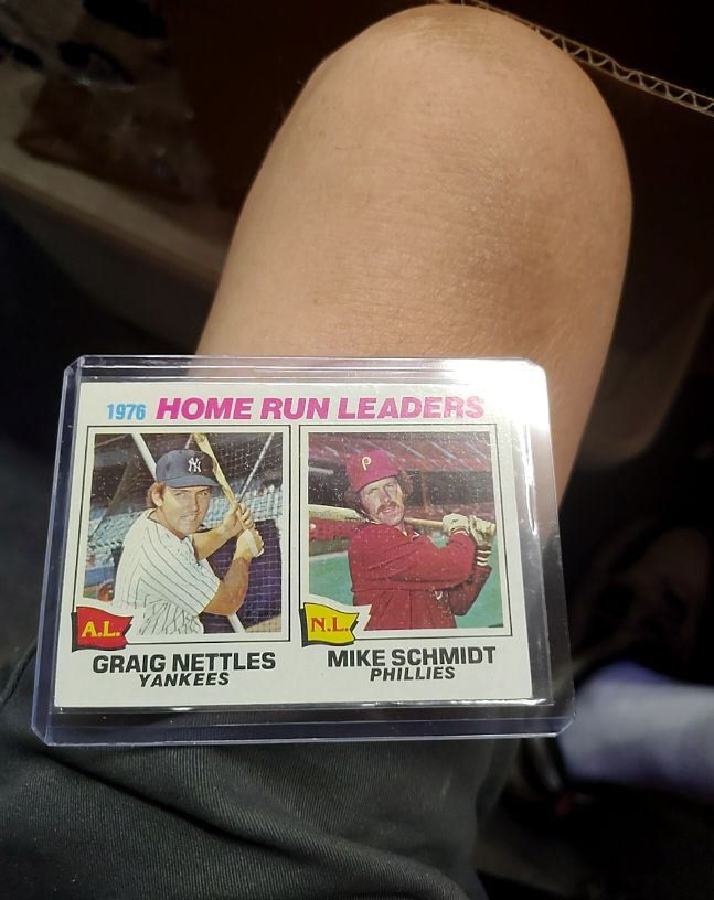 1977 Topps #2 1976 Home Run Leaders Graig Nettles Mike Schmidt — front