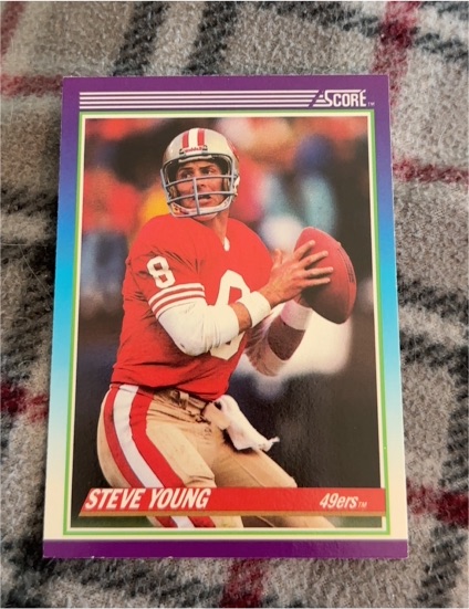 1990 Score #145 Steve Young — front