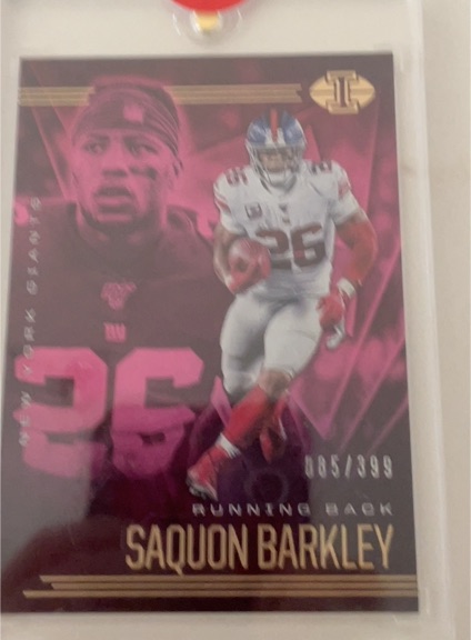 2020 Panini Illusions #83 Saquon Barkley — front