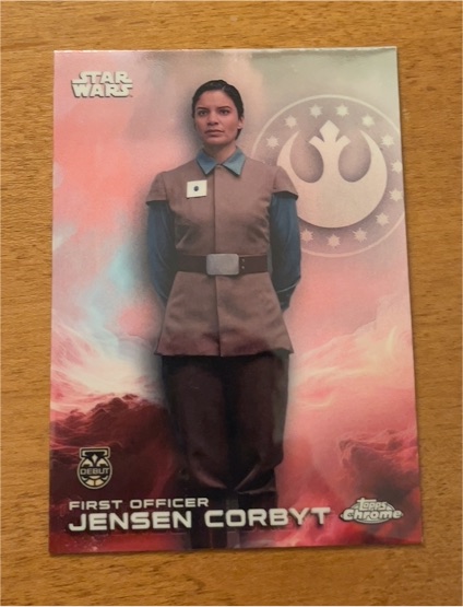 2025 Topps Chrome Star Wars #46 First Officer Jensen Corbyt — front