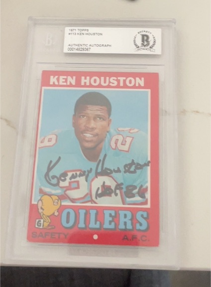 1971 Topps #113 Ken Houston — front
