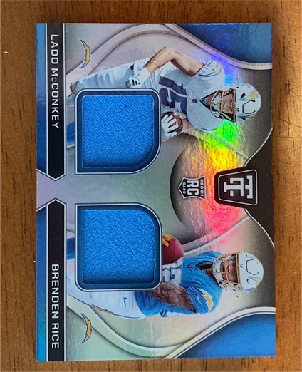 2024 Panini Totally Certified #Ladd McConkey Brenden Rice — front