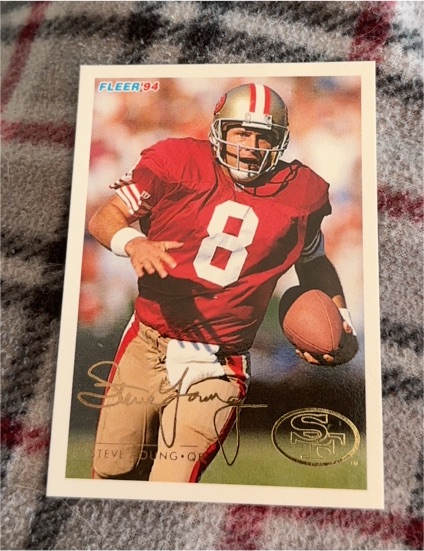 1994 Fleer #429 Steve Young — front