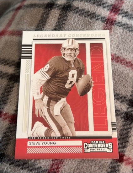 2021 Panini Contenders Legendary Contenders #LGD-SYO Steve Young — front
