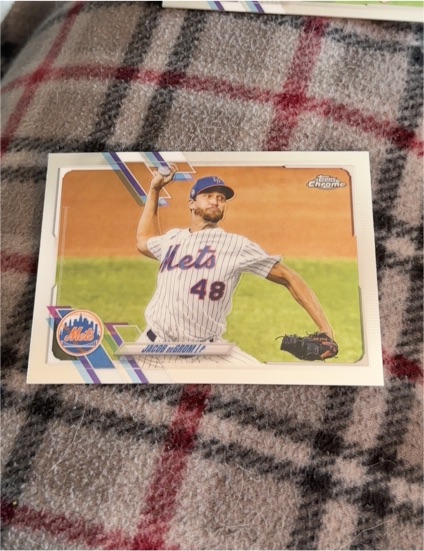 2021 Topps Chrome #12 Jacob deGrom — front
